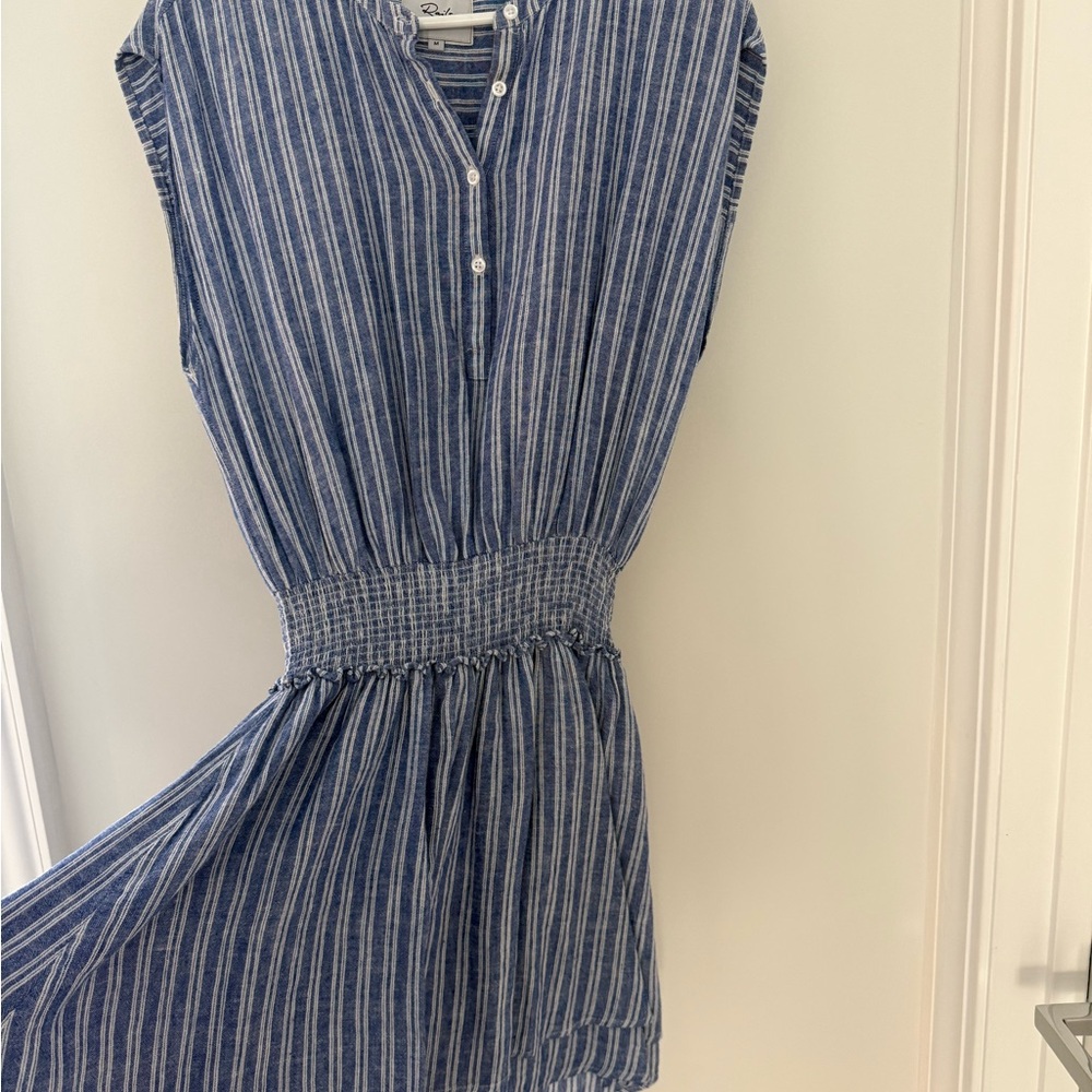 Rails Blue Striped Sleeveless Dress
